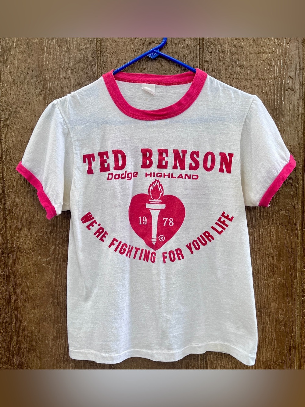 Vintage 1978 Red Ringer Tee T-shirt Size Small